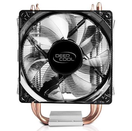 Кулер для процессора DEEPCOOL GAMMAXX200V2 LGA115X/775/AM4/AM3/+/AM2/+/FM2/+/FM1 (24шт/кор, TDP 100W, PWM, Fan 92mm, 2 тепл.трубки прямого контакта ) RET