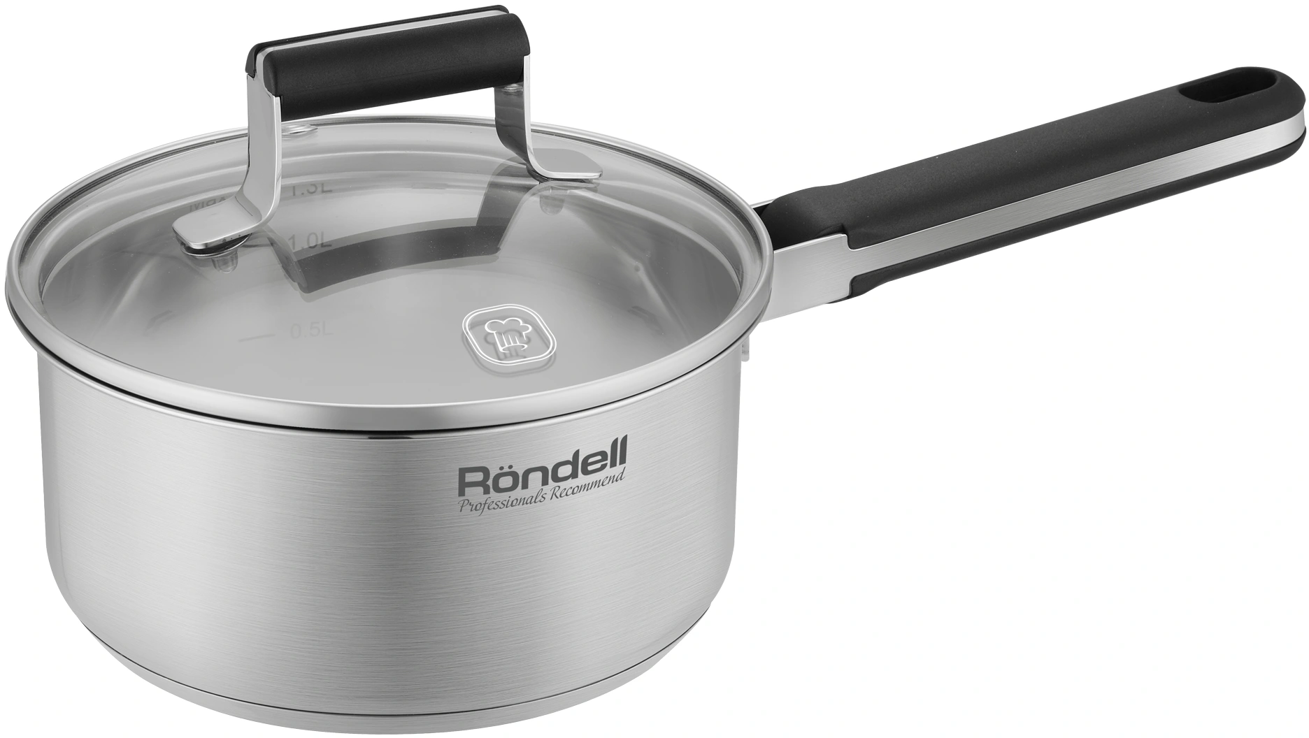 Ковш/ Ковш Rondell Bayoneta RDS-1806 1.3л. d=16см (с крышкой) стальной