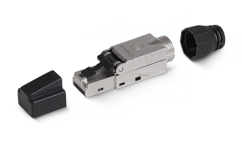 Коннектор Cabeus 8P8C-SH-C6+ -TWP Коннектор с фиксатором кабеля и колпачком RJ-45(8P8C) под витую пару, категория до 6a, экранированный, для одножильного кабеля, для толстых жил 1.35-1.5 мм, со вст Коннектор Cabeus 8P8C-SH-C6+ -TWP Коннектор с фиксатором кабеля и колпачком RJ-45(8P8C) под витую пару, категория до 6a, экранированный, для одножильного кабеля, для толстых жил 1.35-1.5 мм, со вст