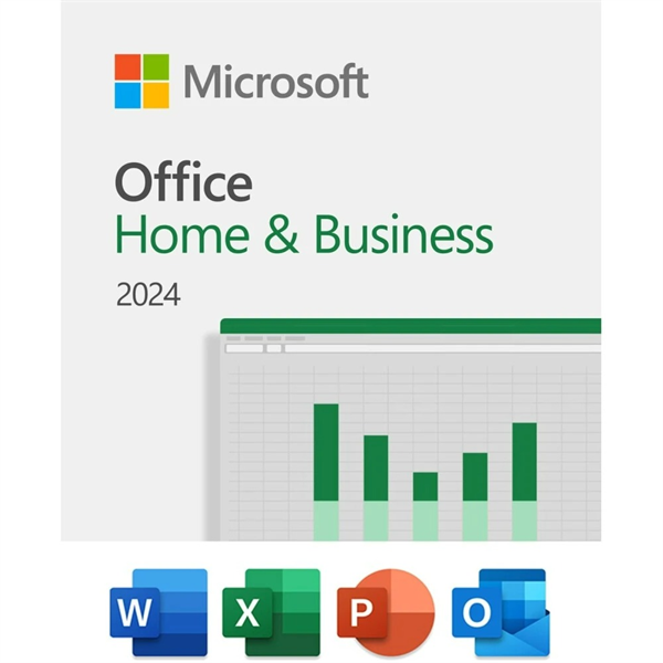 Комплект программного обеспечения Office Home and Business 2024 English CEE Only Medialess (прямая акт. без учётной записи)