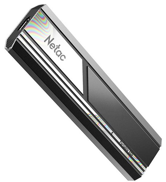 Ssd накопитель Netac ZX10 2TB USB 3.2 Gen 2 Type-C External SSD, R/W up to 1050/1050MB/s, with USB C to A cable and 10Gbps USB C to C cable 5Y wty