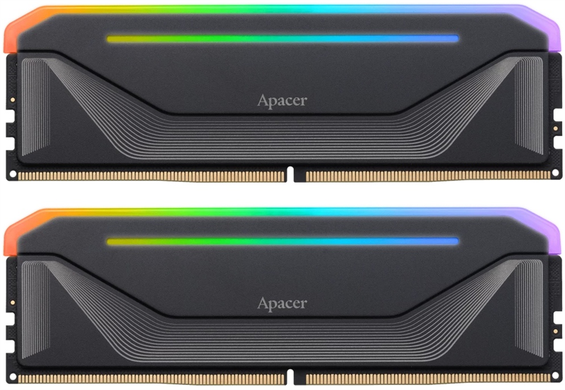 Оперативная память Apacer DDR5 32GB 7600MHz DIMM NOX RGB Black Gaming Memory (PC5-60800) CL36 1.45V Kit (2x16GB) (Retail) 2048*8 Heat Sink (Retail) 3 years (AH5U32G76C592NBAA-2) Оперативная память Apacer DDR5 32GB 7600MHz DIMM NOX RGB Black Gaming Memory (PC5-60800) CL36 1.45V Kit (2x16GB) (Retail) 2048*8 Heat Sink (Retail) 3 years (AH5U32G76C592NBAA-2)