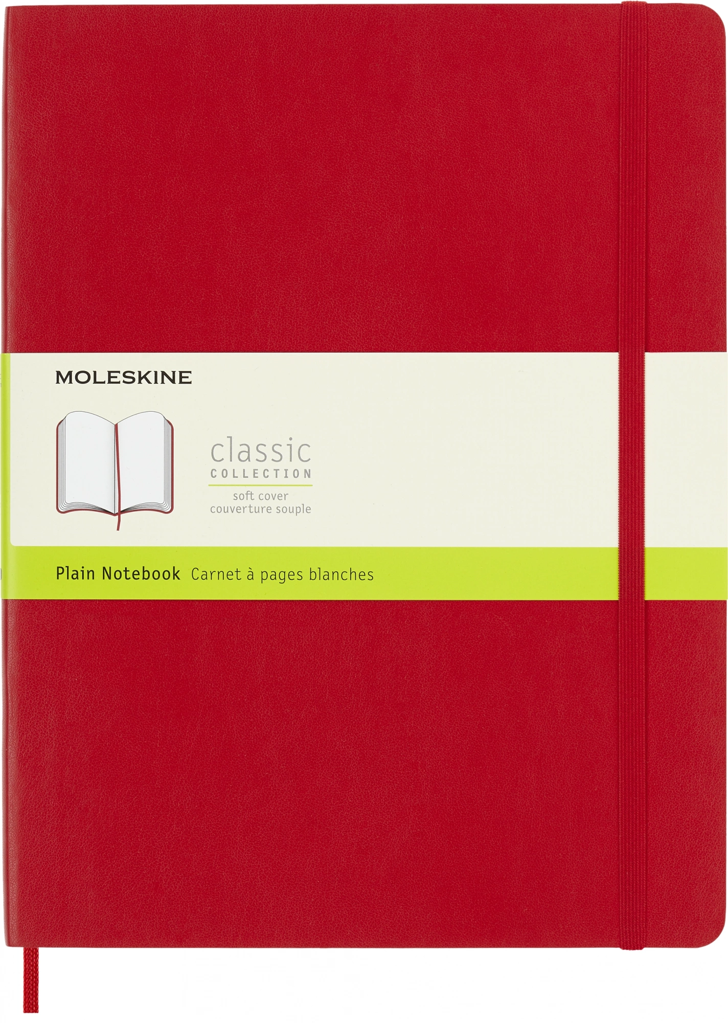Блокнот Moleskine CLASSIC SOFT QP623F2 XLarge 190х250мм 192стр. нелинованный мягкая обложка красный Блокнот Moleskine CLASSIC SOFT QP623F2 XLarge 190х250мм 192стр. нелинованный мягкая обложка красный