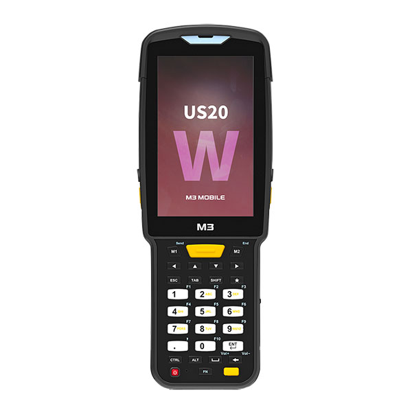 Терминал сбора данных M3 Mobile US20W Android 10.0 GMS, WVGA, 802.11 a/b/g/n/ac, SE4710 2D (SS), Rear Camera, BT, GPS, NFC(HF), 4G/64G, 30K, Ext Bat incl & Bullet Proof Film, Hand Strap. Req CRD&PWR Терминал сбора данных M3 Mobile US20W Android 10.0 GMS, WVGA, 802.11 a/b/g/n/ac, SE4710 2D (SS), Rear Camera, BT, GPS, NFC(HF), 4G/64G, 30K, Ext Bat incl & Bullet Proof Film, Hand Strap. Req CRD&PWR