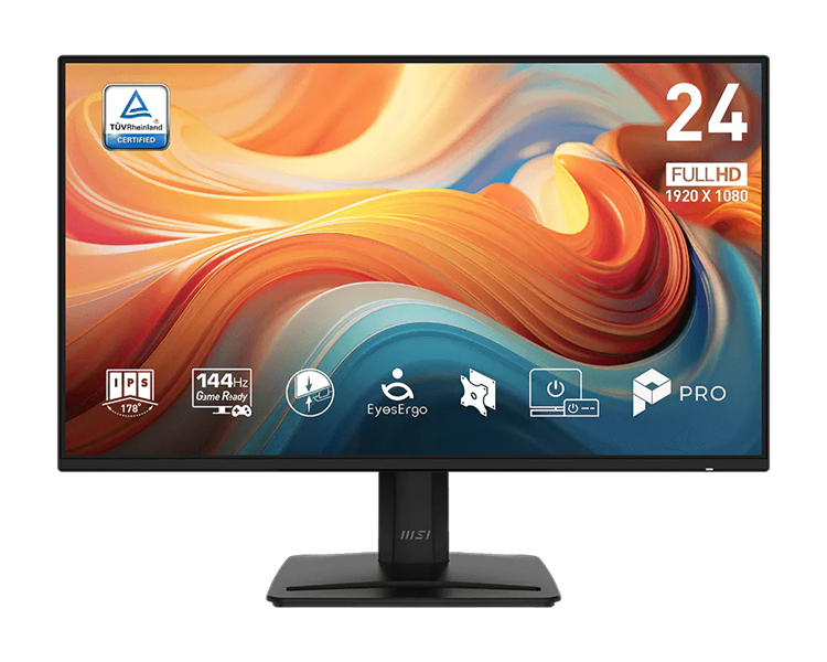 Монитор MSI PRO MP242 E14A 23.8" 16:9 FHD(1920x1080) IPS Flat,4ms(GTG),1500:1,100M:1,300nits,HDMI,DP,VGA(D-Sub),Speaker,Tilt,,VESA,144Hz,Black,1y war-ty Монитор MSI PRO MP242 E14A 23.8" 16:9 FHD(1920x1080) IPS Flat,4ms(GTG),1500:1,100M:1,300nits,HDMI,DP,VGA(D-Sub),Speaker,Tilt,,VESA,144Hz,Black,1y war-ty