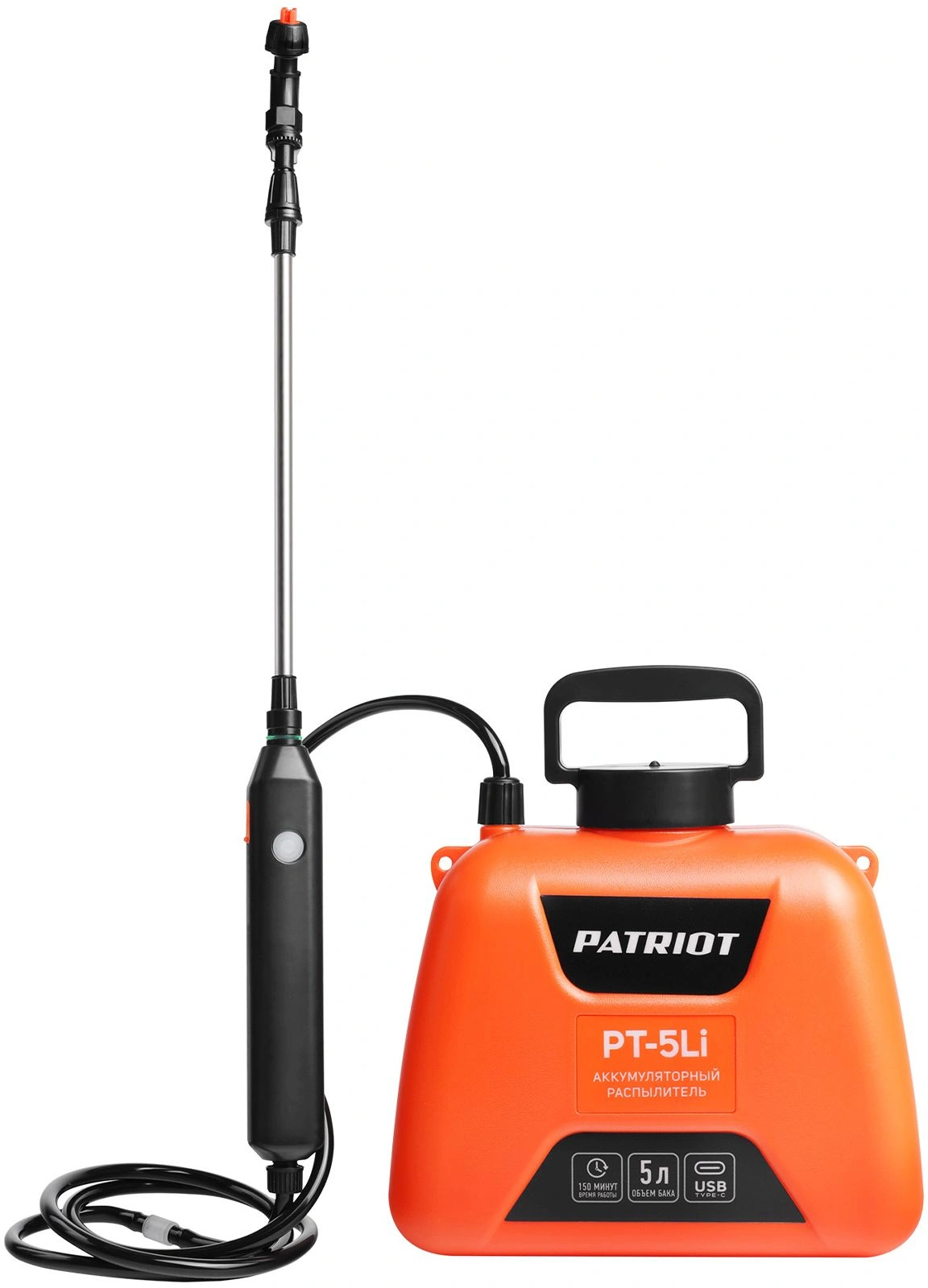Опрыскиватель Patriot PT-5Li аккум. наплеч. 5л оранжевый (755302609) Опрыскиватель Patriot PT-5Li аккум. наплеч. 5л оранжевый (755302609)