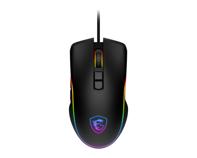 Мышь проводная Mouse MSI FORGE GM300, Wired, 118g, DPI 7200, Symmetrical design, RGB LED, black
