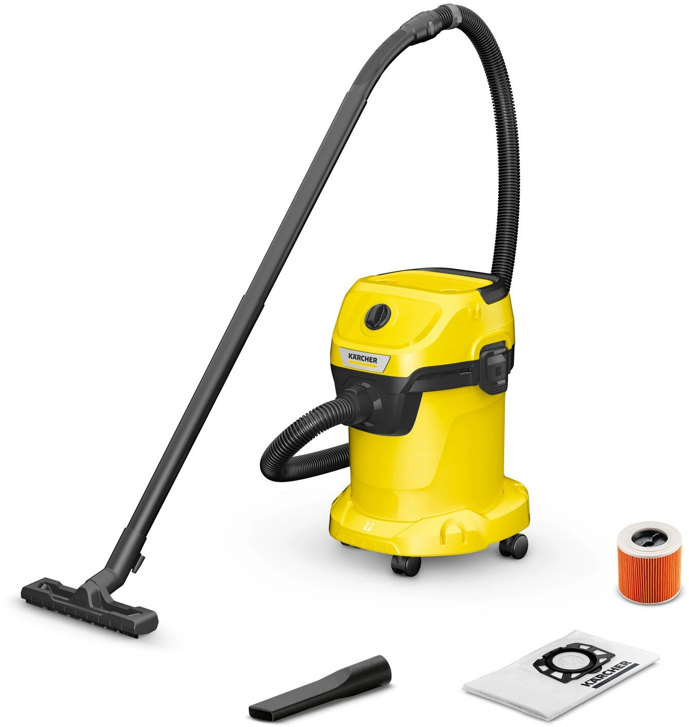 Строительный пылесос Karcher WD 3 V-17/4/20 1000Вт (уборка: сухая/влажная) желтый Строительный пылесос Karcher WD 3 V-17/4/20 1000Вт (уборка: сухая/влажная) желтый