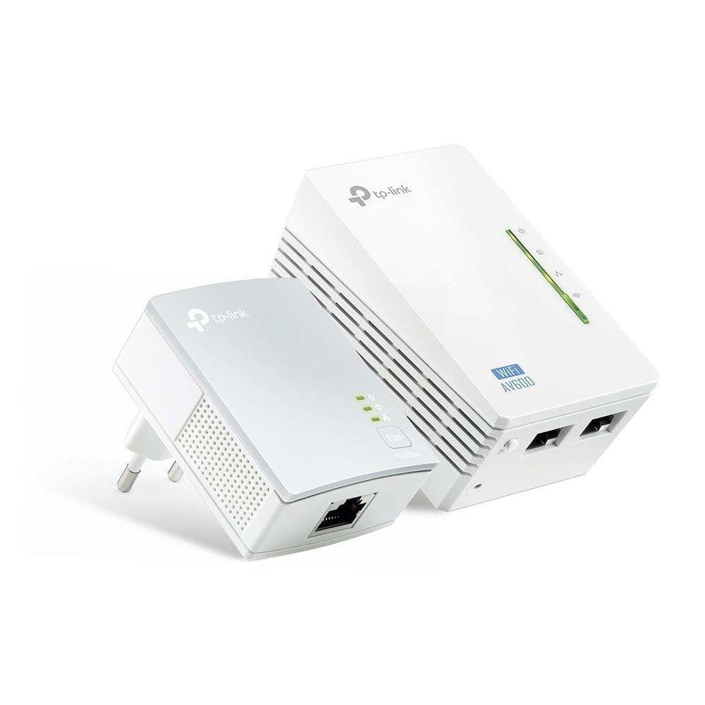  TP-Link TL-WPA4220 KIT, AV600 Комплект адаптеров Powerline с Wi-Fi N300, TL-WPA4220 (1 шт.) + TL-PA4010 (1 шт.)