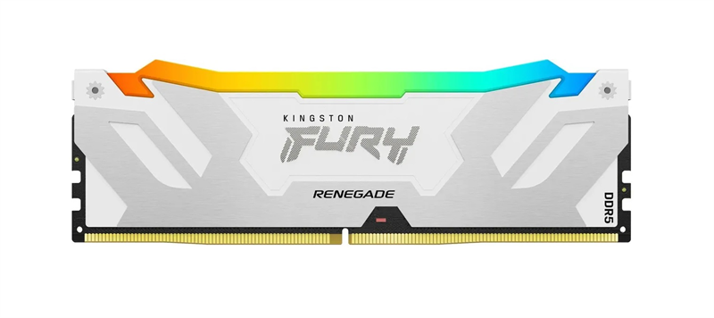 Оперативная память Kingston 16GB 6400MT/s DDR5 CL32 DIMM FURY Renegade RGB White XMP Оперативная память Kingston 16GB 6400MT/s DDR5 CL32 DIMM FURY Renegade RGB White XMP