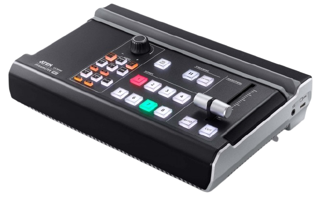 AV-микшер Aten ProAV black: StreamLIVE™ PRO Двухканальный AV-микшер 1x4K+3x1080p HDMI IN/2x6.5MIC
