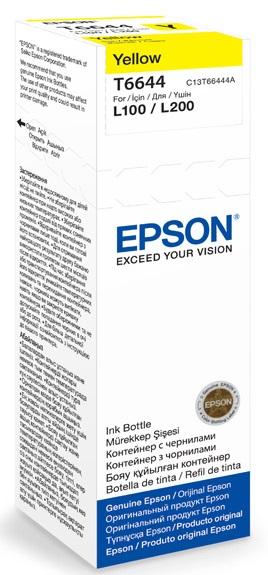  Контейнер с чернилами Epson 664 70 мл желтый для L1300