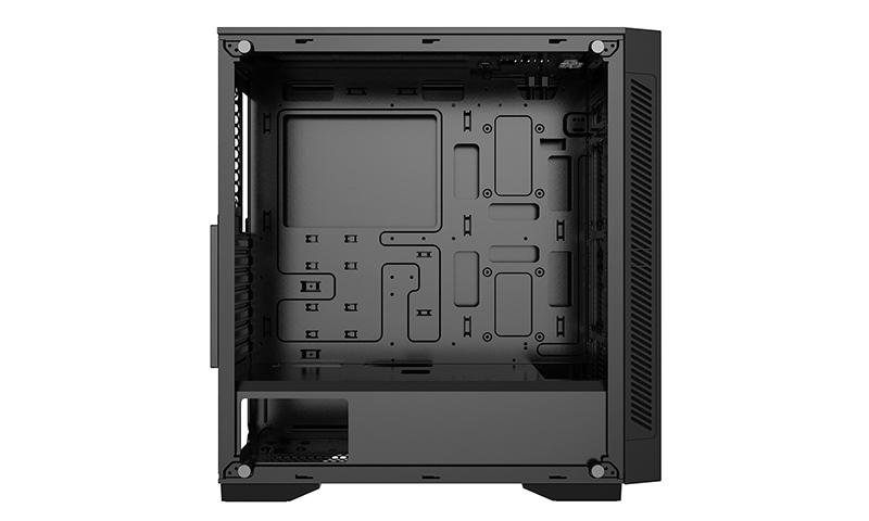 Корпус Deepcool MATREXX 55 V3 ADD-RGB 3F без БП, большое боковое окно, 3xRGB LED 120мм вентилятора спереди, RGB LED спереди, черный, ATX