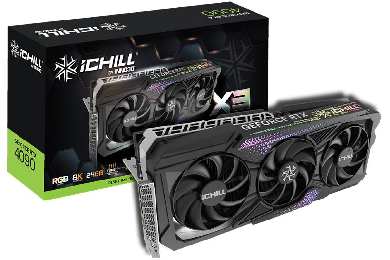 Видеокарта INNO3D RTX 4090 iChill X3//RTX4090, HDMI, DP*3, 24G,D6X