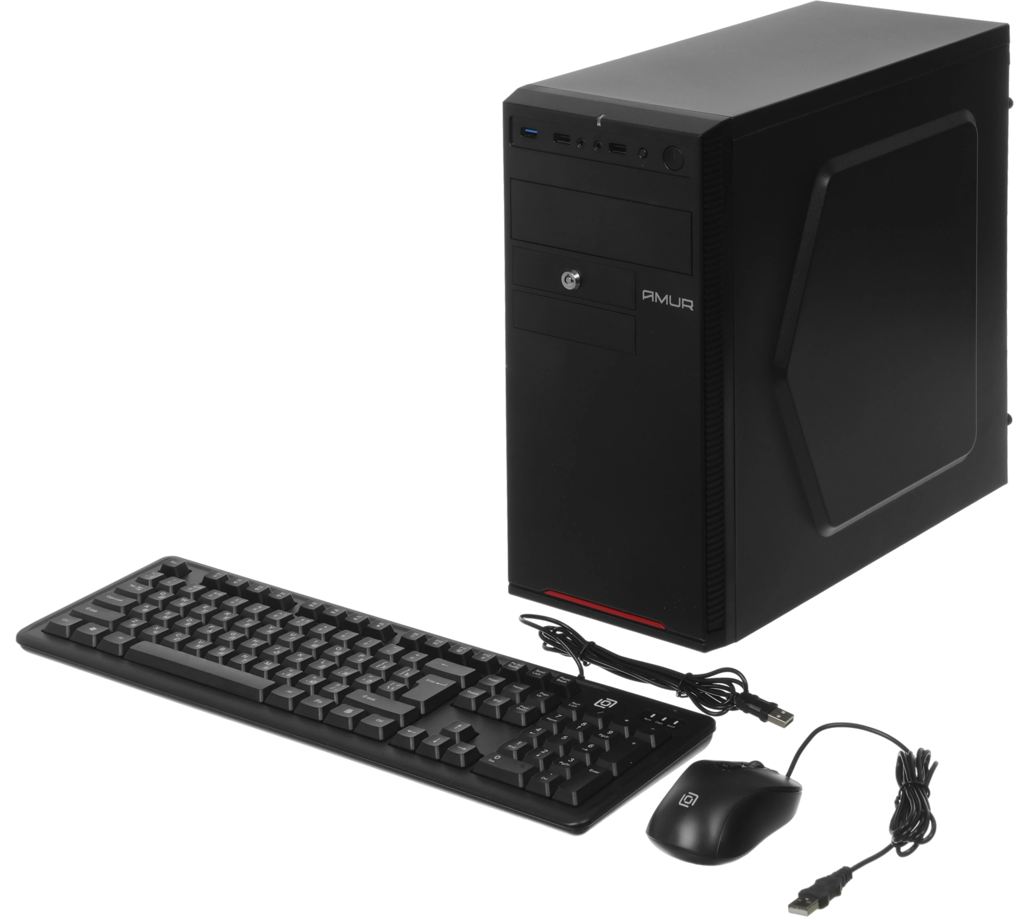 ПК Amur Нарвал B7I21 АМУЕ.466219.002 MT i3 12100 (3.3) 16Gb SSD256Gb UHDG 730 FreeDOS GbitEth 400W мышь клавиатура черный (RUS) (АМУЕ.466219.002 2147002)