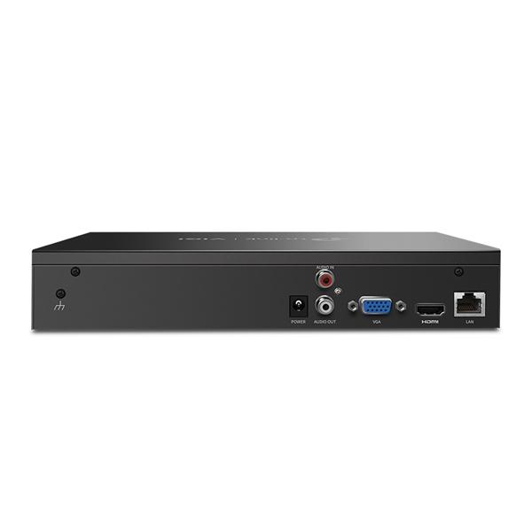  TP-Link VIGI NVR1008H, 8-канальный сетевой видеорегистратор, до 5 МП, до 80 Мбит/с (до восьми каналов), 1 интерфейс SATA (HDD до 10 ТБ), 12 V DC 1,5 А, 2 порта USB 2.0, 1 порт VGA, 1 порт HDMI