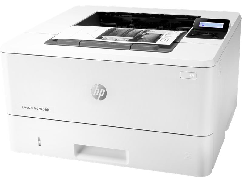 Принтер HP LaserJet Pro M404dn  (A4, 1200dpi,38 ppm, 256 Mb, 2tray 100+250,Duplex, USB2.0/GigEth, PS3 , ePrint, AirPrint, 1y warr, cartridge 3000 in box, repl. C5J91A)