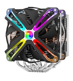 Кулер для процессора ZALMAN CNPS20X, 2x140mm RGB FANS, 6 HEAT PIPES, 4-PIN PWM, 800-1500 RPM, 29DBA, FDB BEARING, FULL SOCKET SUPPORT