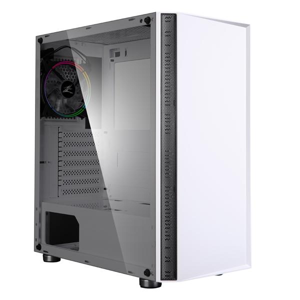Корпус ZALMAN R2, ATX, WHITE, WINDOW, 2x3.5", 2x2.5", 2xUSB2.0, 1xUSB3.0, RGB FAN CONTROLLER, REAR 1x120mm RGB (следы воды)