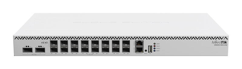 Маршрутизатор MikroTik Cloud Router Switch 518-16XS-2XQ, 2x 100 Gigabit QSFP28 ports and 16x 25 Gigabit SFP28 ports,4 fans, 2 PSU