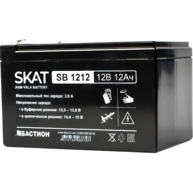  (2535) Бастион SKAT SB 1212 АКБ СК 12В/12 Ач/F1/Срок службы — 6 лет