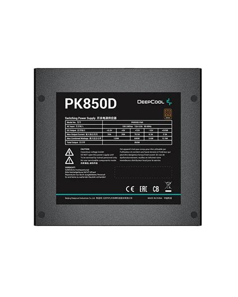 Блок питания Deepcool PK850D (ATX 2.4, 850W, PWM 120mm fan, Active PFC+DC to DC, 80+ BRONZE) RET