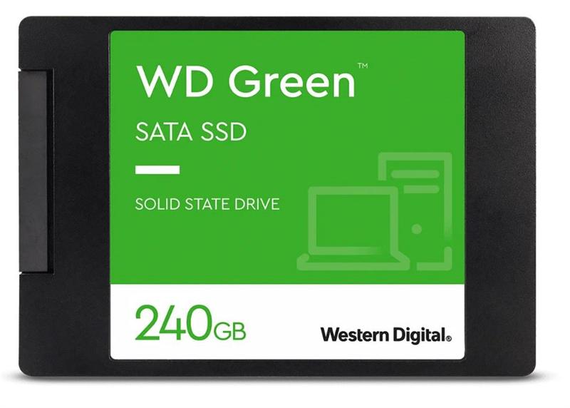 Твердотельный накопитель Western Digital SSD GREEN 240Gb SATA-III 2,5”/7мм WDS240G3G0A (аналог WDS240G2G0A), 1 year