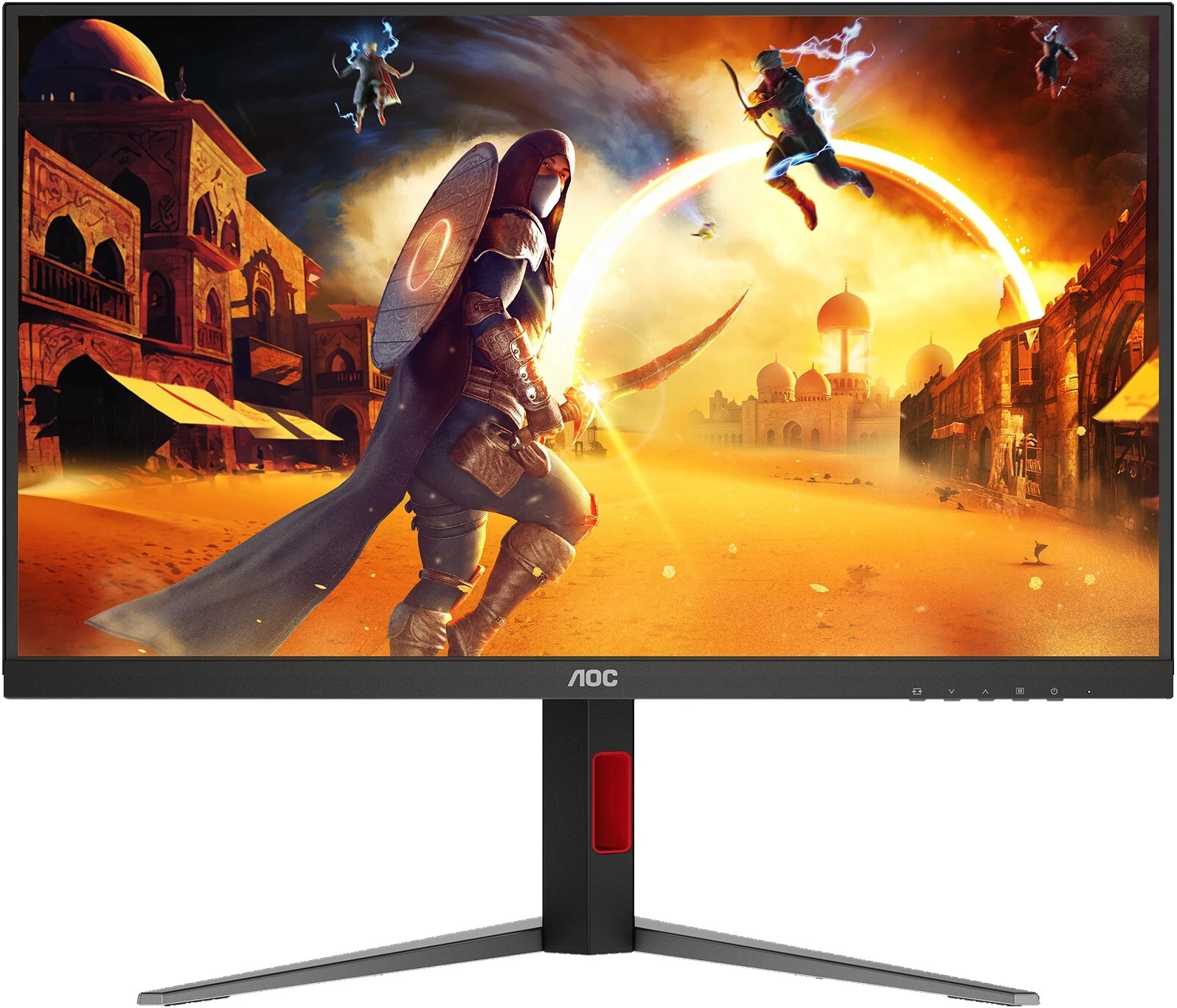 Монитор 27" AOC Q27G4S IPS, 2560x1440, 300Hz, 1ms, 450сd/m, 1500:1, HDR10 | 2xHDMI(2.1), DP(1.4) | HAS, Pivot, Swivel, InPSU, Vesa 100, Black/Red Монитор 27" AOC Q27G4S IPS, 2560x1440, 300Hz, 1ms, 450сd/m, 1500:1, HDR10 | 2xHDMI(2.1), DP(1.4) | HAS, Pivot, Swivel, InPSU, Vesa 100, Black/Red