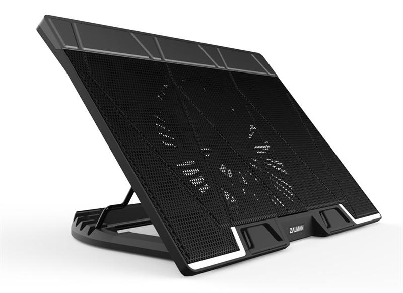 Охлаждающая подставка Zalman ZM-NS3000 Notebook Cooling Stand, Up to 17” Laptop, 200mm fan, 6 level angle adjustment