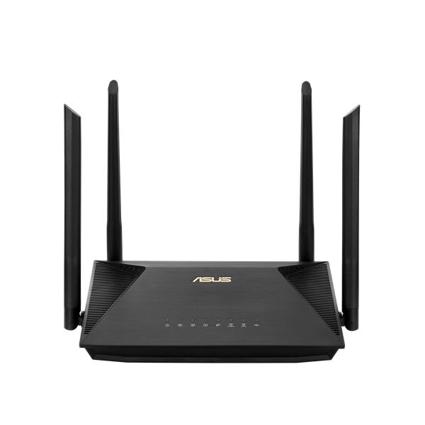  ASUS RT-AX53U// роутер  802.11b/g/n/ac/ax, до 574 + 1201 Mbps, 2,4 + 5 гГц, 4 антенны, USB ; 90IG06P0-MO3500, 3 year