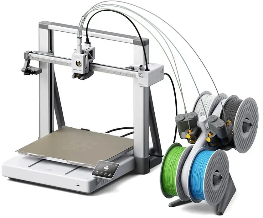 3д принтер Bambu lab : 3D-Printer A2L, Open type, Compatible with plastics: PLA, PETG, TPU, with AMS Lite (auto color change, up to 4 colors)