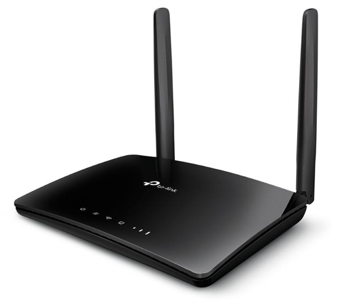  TP-Link Archer MR400, AC1200 Двухдиапазонный Wi-Fi роутер смодемом 4G LTE, до 300 Мбит/с на 2,4 ГГц + до 867 Мбит/с на 5 ГГц, 2 антенны, 3 порта LAN 100 Мбит/с, 1 порт WAN/LAN 100 Мбит/с