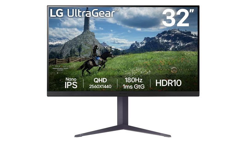 Монитор 31,5" LG 32GS85Q-B, IPS, 2560x1440, 1ms, 350cd, 180Hz, HDMIx2+DP+USB Hub, HAS Pivot Swivel, black, Ex Монитор 31,5" LG 32GS85Q-B, IPS, 2560x1440, 1ms, 350cd, 180Hz, HDMIx2+DP+USB Hub, HAS Pivot Swivel, black, Ex