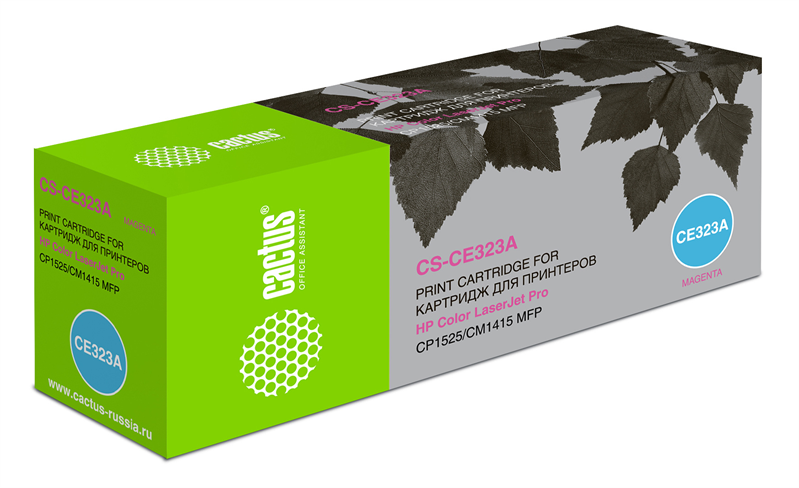 Картридж лазерный Cactus CS-CE323A CE323A пурпурный (1300стр.) для HP LJ CP1525 Картридж лазерный Cactus CS-CE323A CE323A пурпурный (1300стр.) для HP LJ CP1525