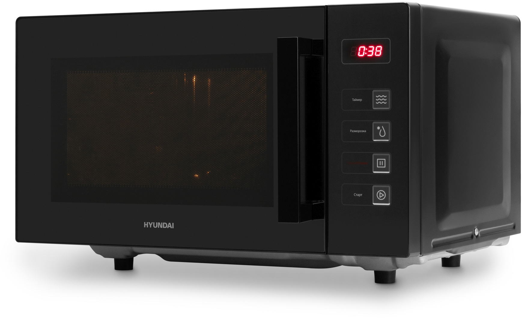 Микроволновая печь Hyundai HYM-D3008, 800Вт, 23л, черный