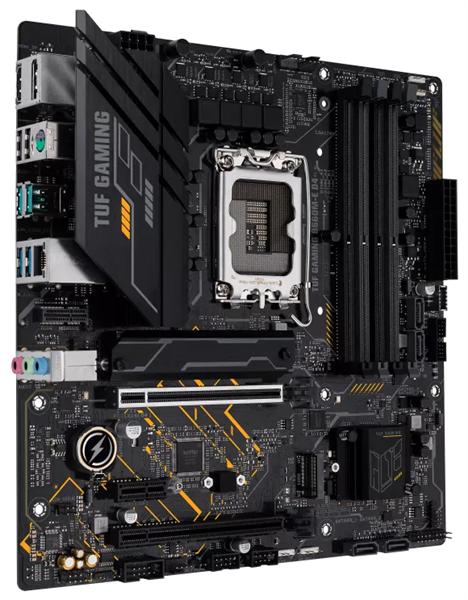 Материнская плата ASUS TUF GAMING B660M-E D4, LGA1700, B660, 4*DDR4, DP+HDMI, , SATA3 + RAID, Audio, Gb LAN, USB 3.2*4, USB 2.0*6, COM*1 header (w/o cable), mATX; 90MB19J0-M0EAY0