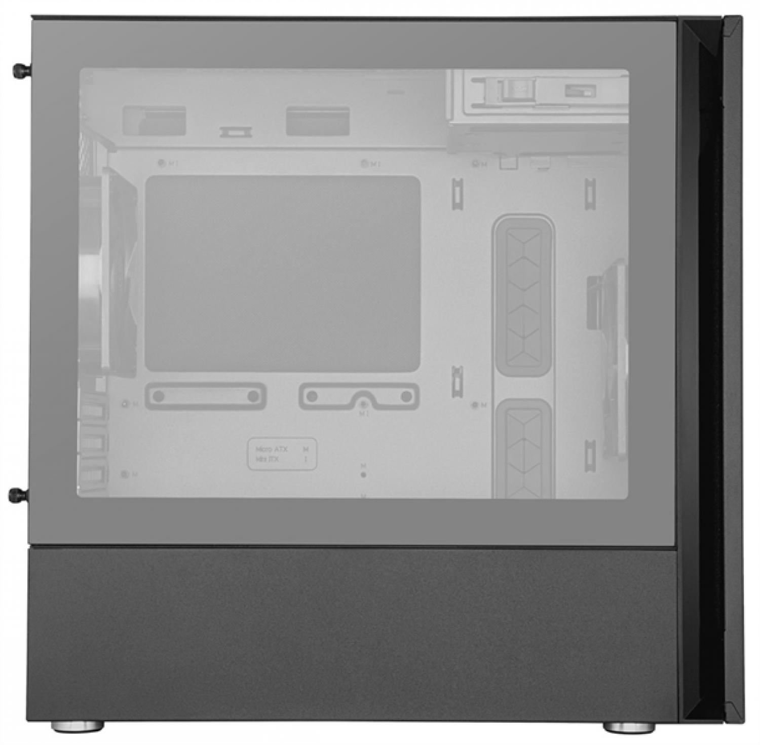 Корпус Cooler Master Silencio S400, USB3.0x2, 1xSD card reader, 2x120 Fan, TG Side Panel, mATX, w/o PSU