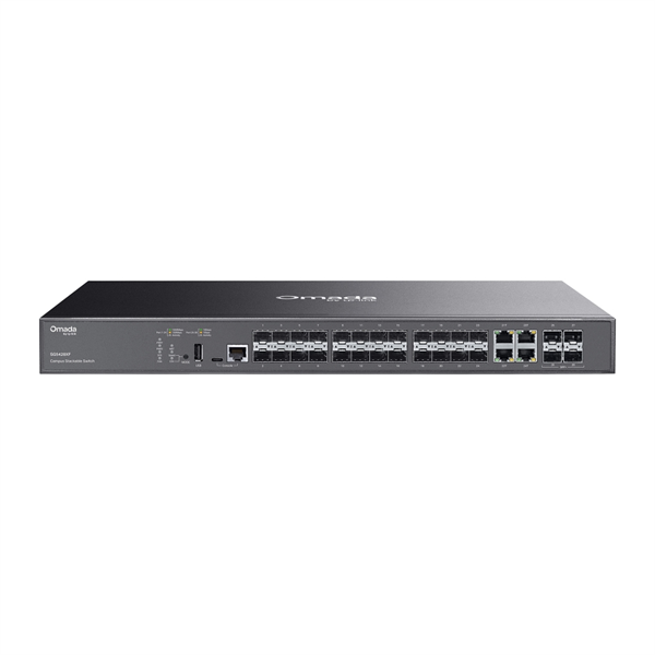 Коммутатор TP-Link SG5428XF, Omada Campus 24-Port SFP Stackable Lite L3 Managed Switch with 4 10G Slots Коммутатор TP-Link SG5428XF, Omada Campus 24-Port SFP Stackable Lite L3 Managed Switch with 4 10G Slots
