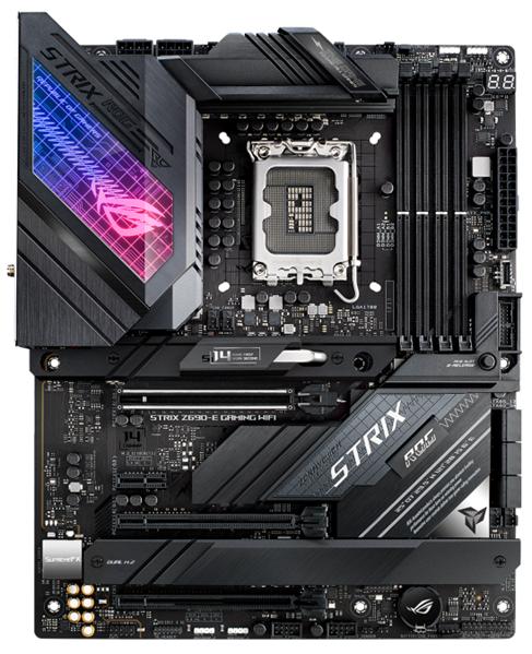 Материнская плата ASUS ROG STRIX Z690-E GAMING WIFI, LGA1700, Z690, 4*DDR5, DP+HDMI, SLI+CrossFireX, SATA3 + RAID, Audio, 2,5Gb LAN, USB 3.2*9, USB 2.0*8, ATX ; 90MB18J0-M0EAY0