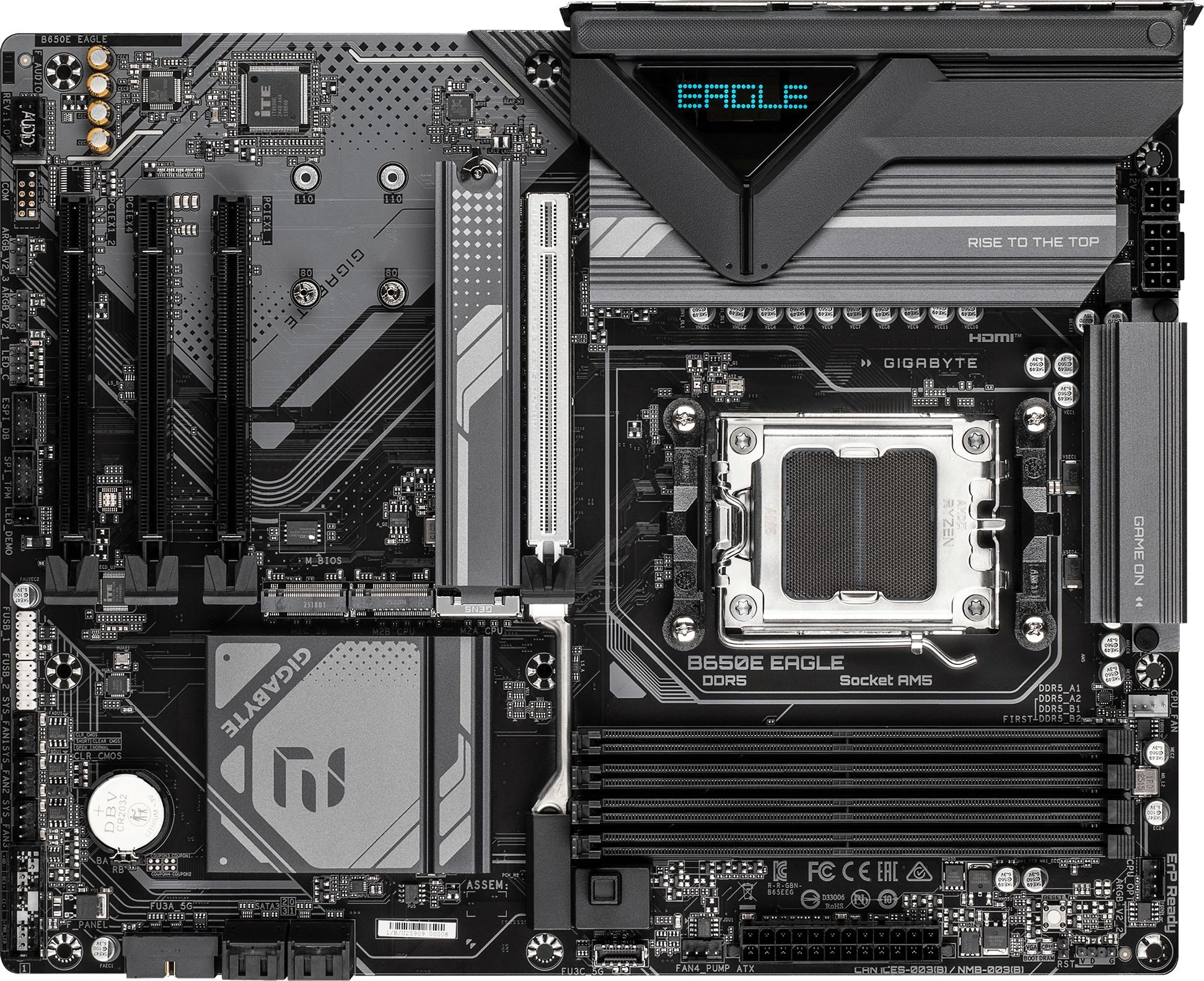Материнская плата Gigabyte B650E EAGLE Socket AM5 AMD B650 4xDDR5 ATX AC`97 8ch(7.1) 2.5Gg RAID+HDMI+DP