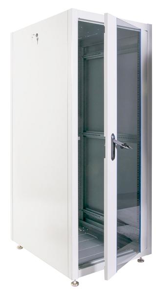  Шкаф телекоммуникационный напольный ЭКОНОМ 30U (600  600) дверь стекло, дверь металл (существенное повреждение коробки)