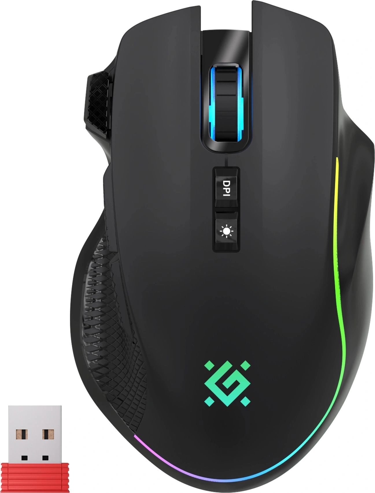 Мышь Defender Immortal черный/темно-синий оптическая 10000dpi беспров. BT/Radio USB для ноутбука 8but (52421) Мышь Defender Immortal черный/темно-синий оптическая 10000dpi беспров. BT/Radio USB для ноутбука 8but (52421)