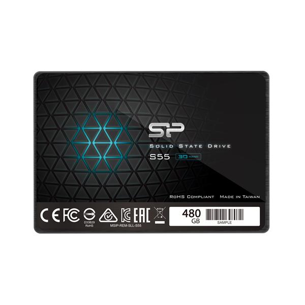 Твердотельный накопитель Solid State Disk Silicon Power Slim S55 480Gb SATA-III 2,5”/7мм SP480GBSS3S55S25