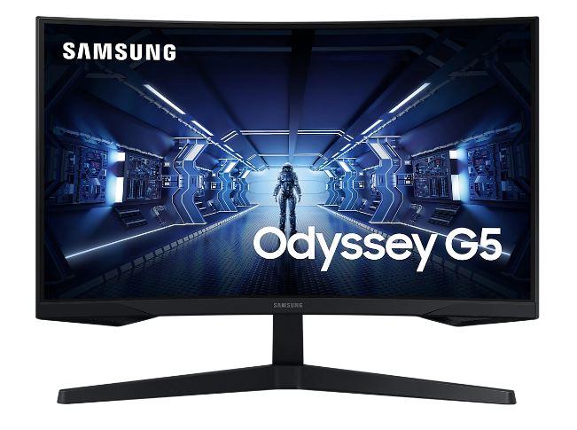 Монитор Samsung 27" Odyssey G5 C27G55TQMW VA curved 21:9 2560x1440 1ms 2500:1 250cd 178/178 HDMI DP FreeSync 144Hz HDR FreeSync Premium VESA Black 1 year (незначительное повреждение коробки)