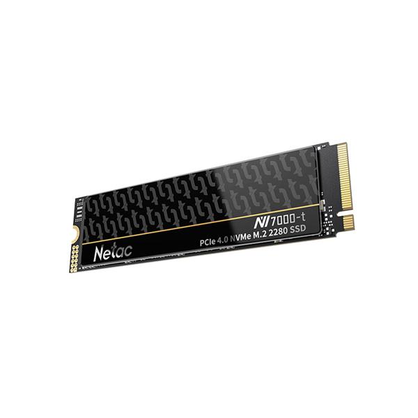 Ssd накопитель Netac SSD NV7000-t 1TB PCIe 4 x4 M.2 2280 NVMe 3D NAND, R/W up to 7300/6600MB/s, TBW 640TB, slim heatspreader, 5y wty