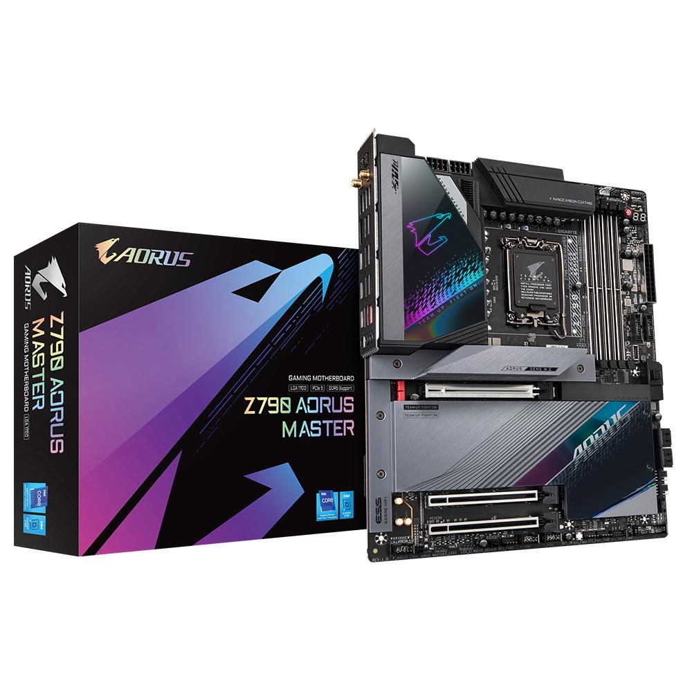 Материнская плата GIGABYTE Z790 AORUS MASTER, LGA1700, Z790, 4*DDR5, DP,  4 SATA 6 Гб/с, M2, Audio, Gb LAN, USB 3.2, USB 2.0, Type-C, ATX
