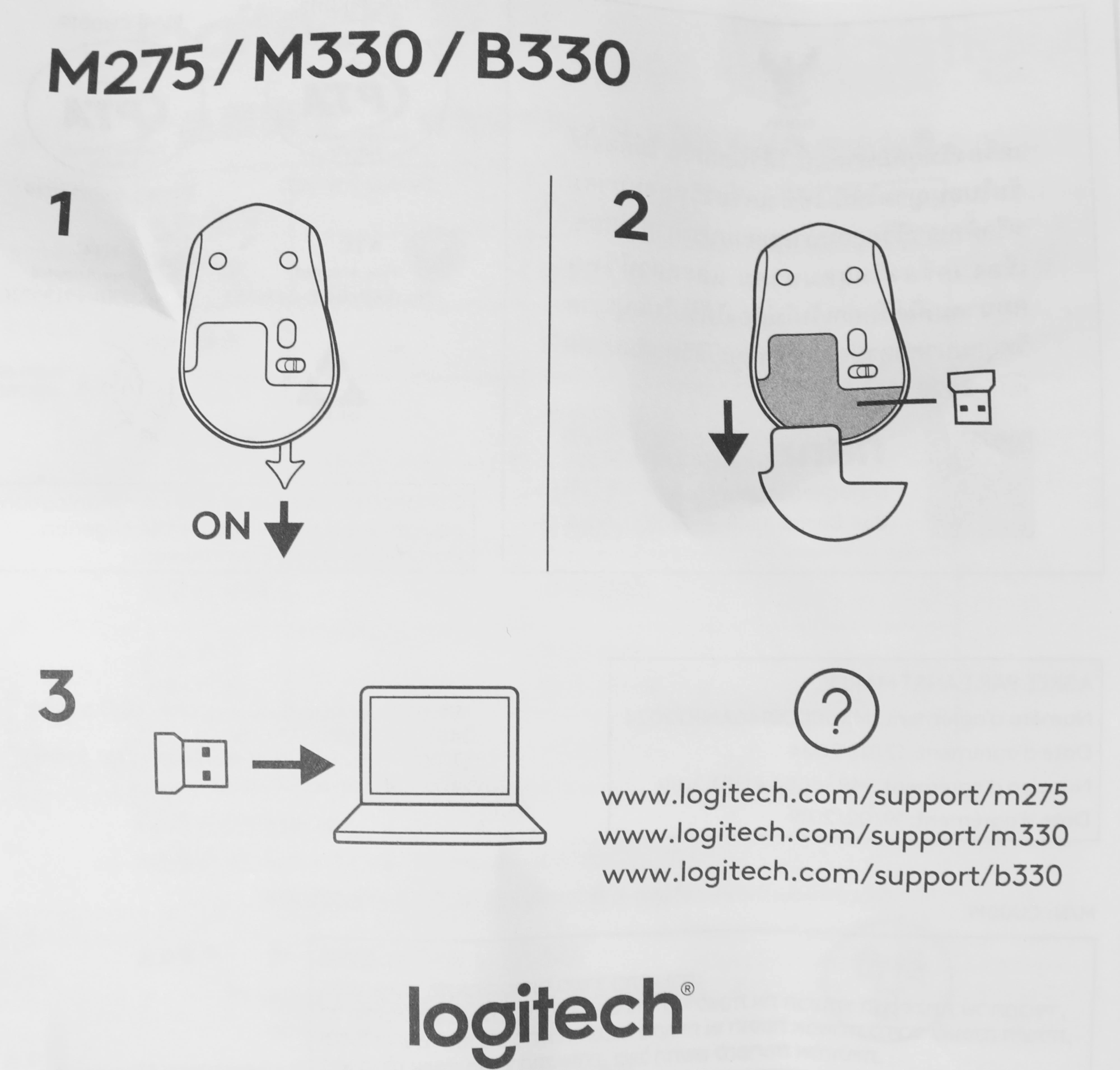Мышь беспроводная Logitech M330 Silent Plus Blue (1000dpi, USB, 3but) (910-004925)