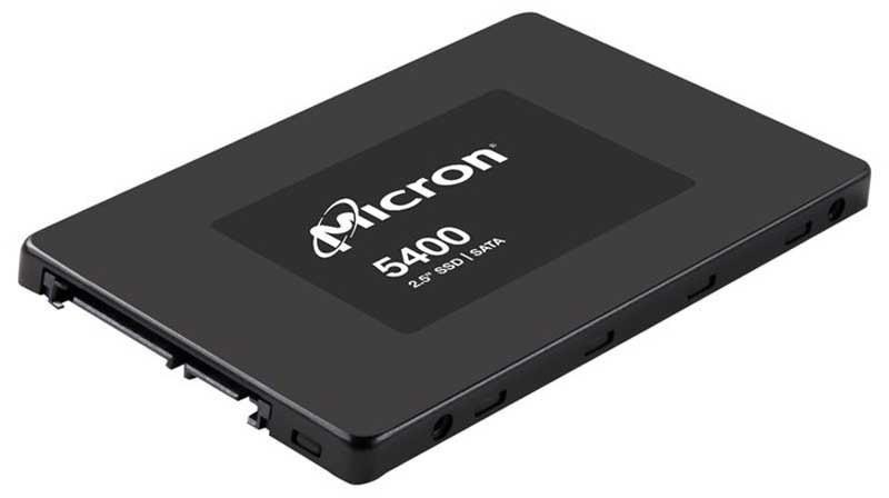 Твердотельный накопитель Micron 5400MAX 1.92GB SATA 2.5" 3D TLC R540/W520MB/s MTTF 3М 94000/63000 IOPS 5 DWPD SSD Enterprise Solid State Drive, 1 year, OEM