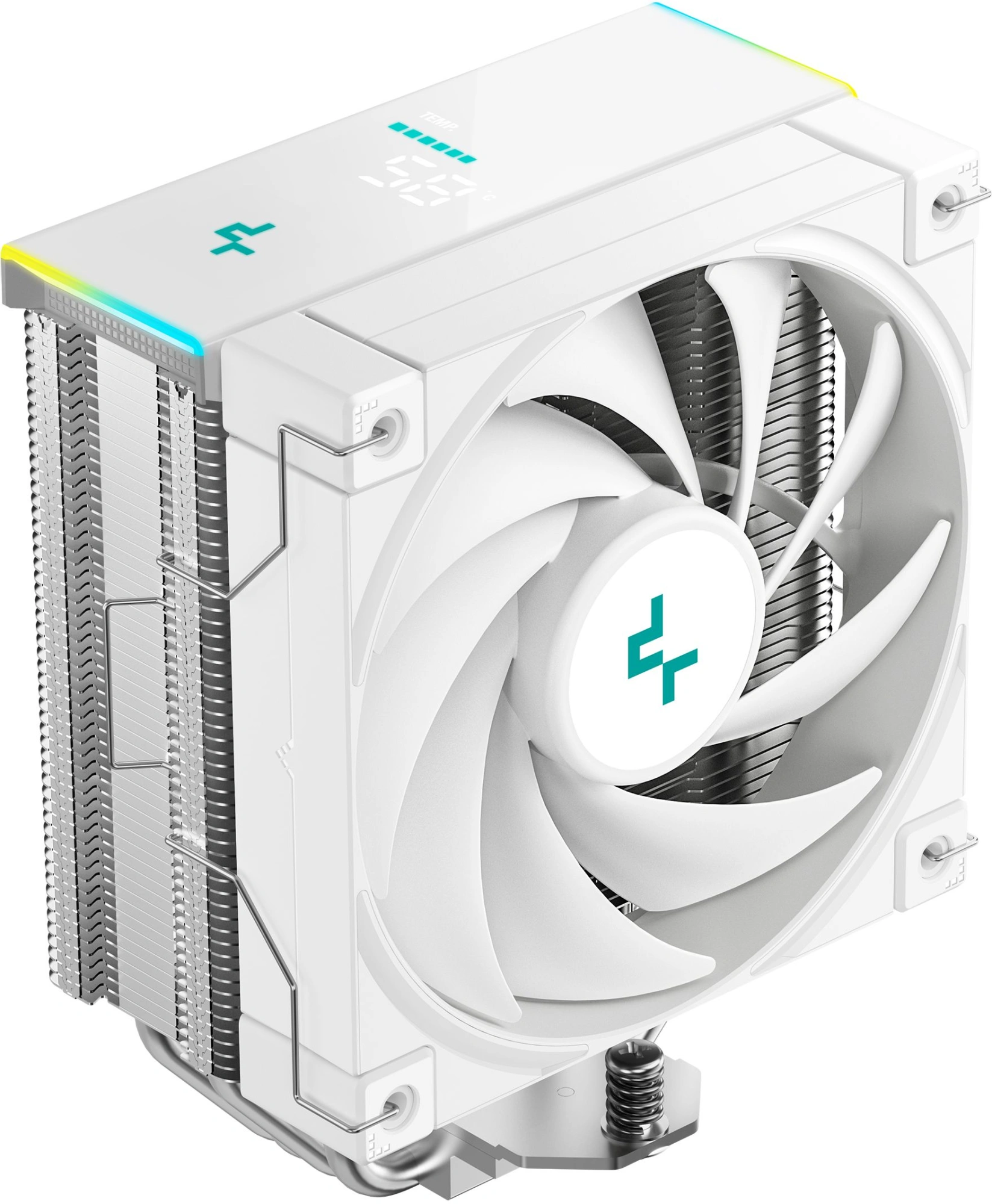 Устройство охлаждения(кулер) Deepcool AK400 Digital SE Wh ARGB Soc-AM5/AM4/1200/1700/1851 белый 4-pin 19-28dB Al+Cu LCD 220W 812gr Ret (R-AK400-WHADMN-GJD)