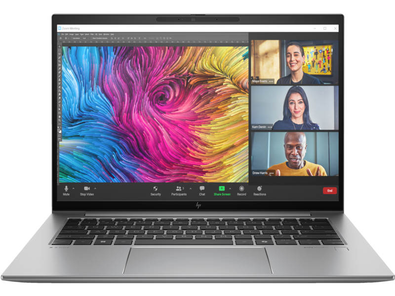 Ноутбук HP ZBook Firefly 14 G11 Core U7-155H,14" WUXGA(1920x1200) IPS AG 300nits,Intel Arc Graphics,16Gb DDR5(1),512Gb SSD PCIe NVMe, 56Wh LL, FPR,HD Webcam,1.45kg,2y,Gray,FreeDOS,eng/rus kbd, без евровилки